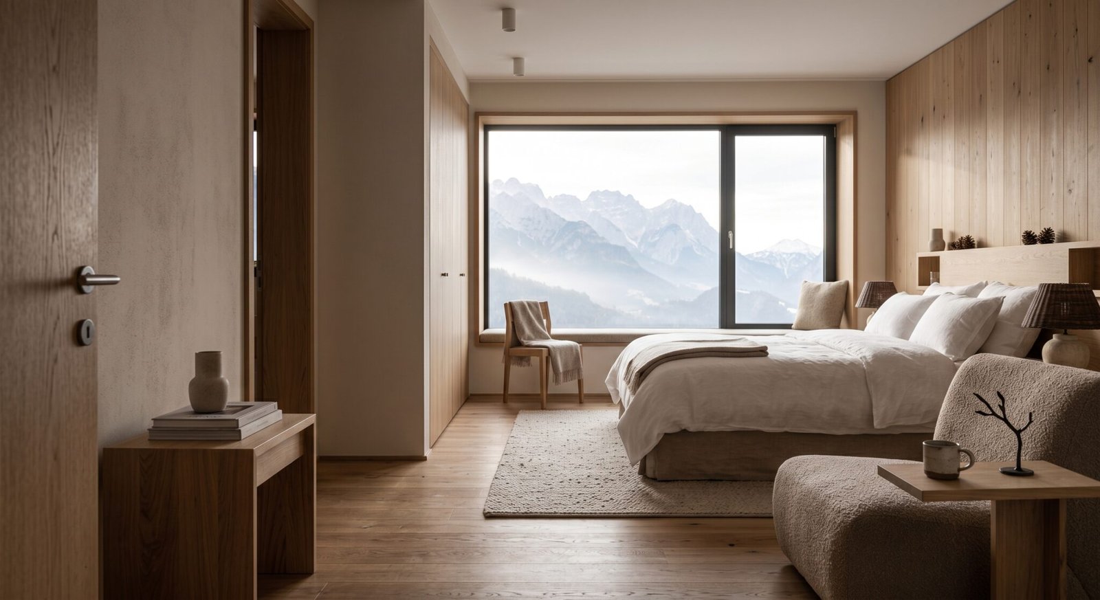 Junior Suite mit Sitzbereich und Bergblick