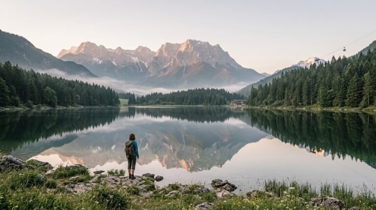 Morgenstimmung am Bergsee
